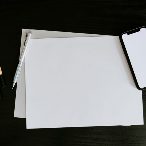 Discovery! A blank sheet of paper, waiting for ideas.